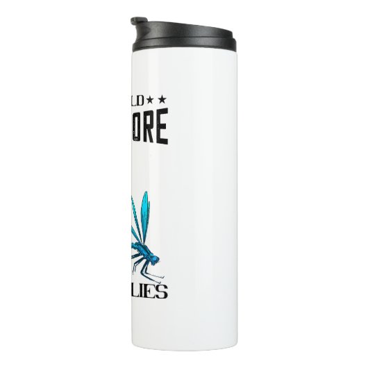 De wereld heeft meer Natuur insect libellen nodig Thermosbeker (Geroteerd rechts)