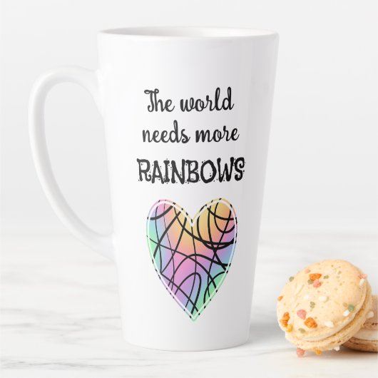 De wereld heeft meer regenbogen nodig, recente Mok (In situ)