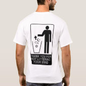 De wereld heeft twee klassen mannen: intelligen... t-shirt (Achterkant)
