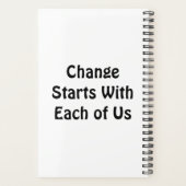 De Wereld Heeft Verandering Nodig Planner (Achterkant)