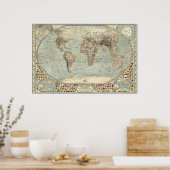 De wereld - ijstijd poster (Keuken)