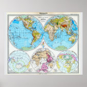 De wereld in 1891 poster (Voorkant)