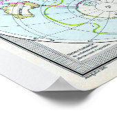 De wereld in 1891 poster (Hoek)