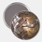 De wereld in 3-D Magneet (Voorkant / Achterkant)