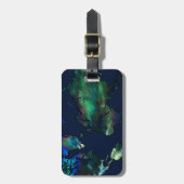 De wereld in Blues Bagagelabel (Voorkant verticaal)