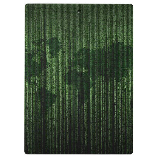 De wereld in de matrix klembord (Achterkant)