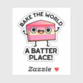 De wereld in de steek laten door een Batter die fu Sticker (Vel)