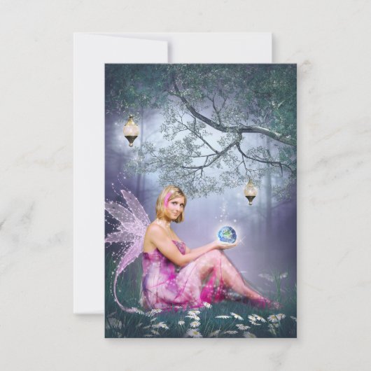 De wereld in mijn hand bedankkaart (Voorkant)