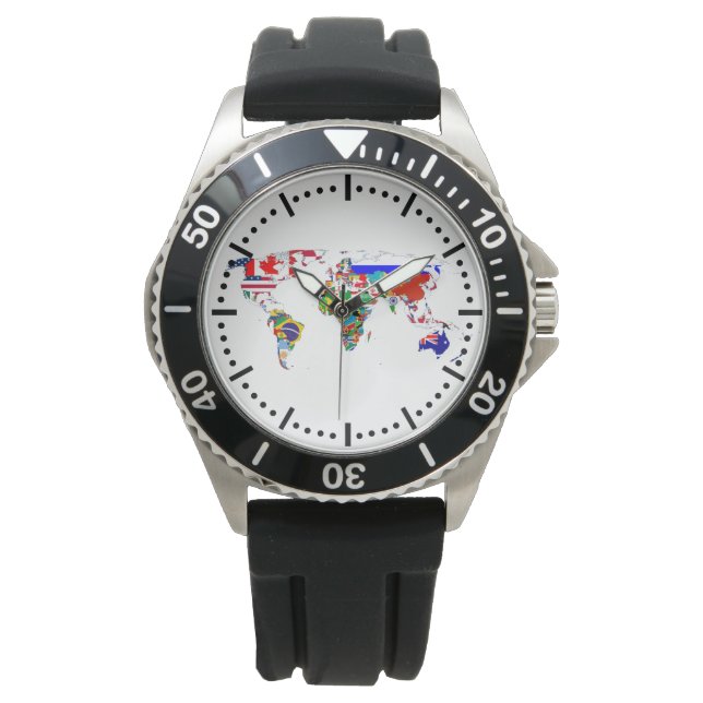 De wereld in vlaggen horloge (Voorkant)