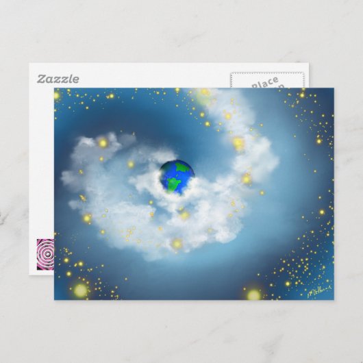 De wereld in zijn Briefkaart (Voorkant / Achterkant)