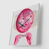 De wereld in zijn geest vierkante klok (Hoek)