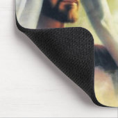 De wereld in zijn handmuispad muismat (Hoek)