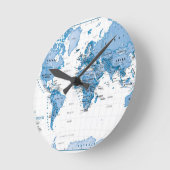 De wereld is Art Blue - Kinderen Ronde Klok (Hoek)