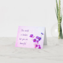 De wereld is bonkers, maar jij bent een mooie Kaar