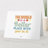 De wereld is een betere plek met jou erin kaart (Achterkant)