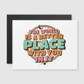 De wereld is een betere plek met jou in de leraar (Voorkant / Achterkant)