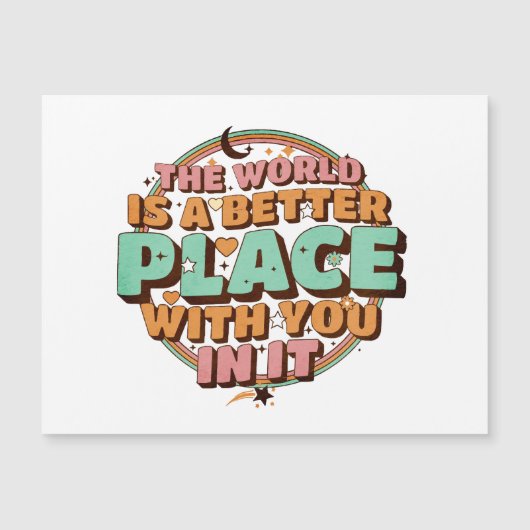 De wereld is een betere plek met jou in de leraar (Voorkant)