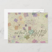 De wereld is een boek-Briefkaart Briefkaart (Voorkant / Achterkant)