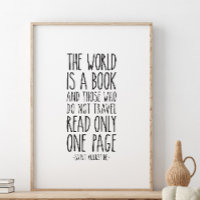 De wereld is een boek, citaat uit Saint Augustine