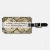 De wereld is een boek en degenen die geen prijsopg bagagelabel (Voorkant horizontaal)