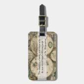 De wereld is een boek en degenen die geen prijsopg bagagelabel (Voorkant verticaal)