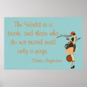 De wereld is een boek poster (Voorkant)