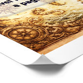 De wereld is een boek poster (Hoek)