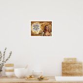 De wereld is een boek poster (Keuken)