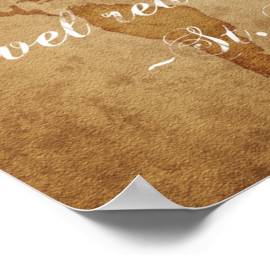 De wereld is een boek Poster (Hoek)