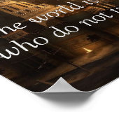 De wereld is een boek poster (Hoek)