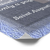 De wereld is een boek - Saint Augustine - citedruk Poster (Hoek)
