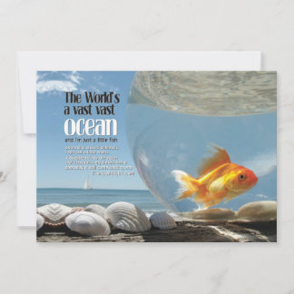 de wereld is een enorme oceaan | mini-druk