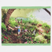 DE WERELD IS EEN KREUZE VLUCHTHAVENBlanket Fleece Deken (Voorkant (Horizontaal))