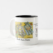 De wereld is een persoonlijk kind van mijn wortel tweekleurige koffiemok (Voorkant links)