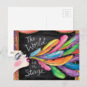 De wereld is een podium briefkaart (Voorkant / Achterkant)