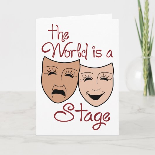 De wereld is een podium kaart (Voorkant)