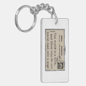 De wereld is een Sleutelhanger van het Boek (Voorkant Links)