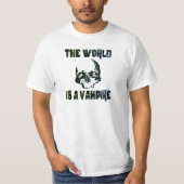 DE WERELD IS EEN VAMPIRE T-SHIRT (Voorkant)