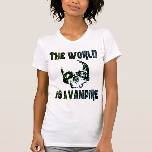 DE WERELD IS EEN VAMPIRE T-SHIRT (Voorkant)