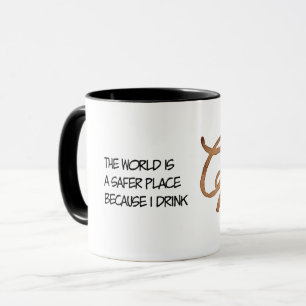 De wereld is een veiliger plek grappig mok