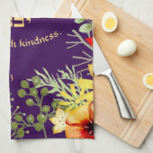 De wereld is gebouwd met het Hoesje van Kindness C Theedoek (Quarter Fold)