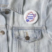 De wereld is gehinderd ronde button 5,7 cm (In situ)