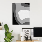 De wereld is grijs poster (Thuiskantoor)