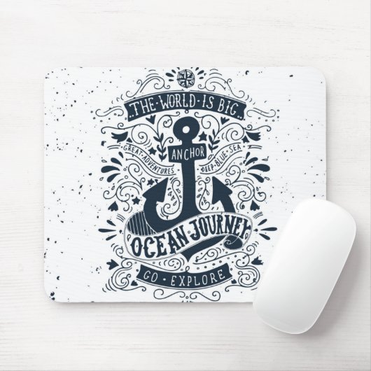 De wereld is groot - ga verkennen muismat (Met muis)