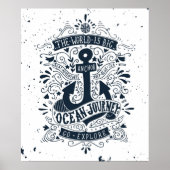 De wereld is groot - ga verkennen poster (Voorkant)