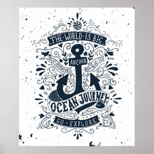 De wereld is groot - ga verkennen poster