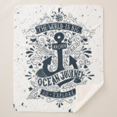 De wereld is groot - ga verkennen sherpa deken (Voorkant)