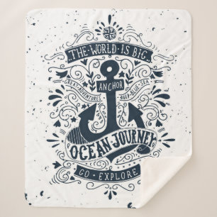 De wereld is groot - ga verkennen sherpa deken