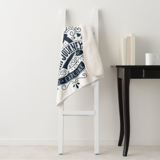 De wereld is groot - ga verkennen sherpa deken (In situ)