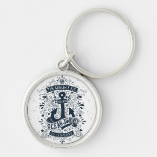 De wereld is groot - ga verkennen sleutelhanger